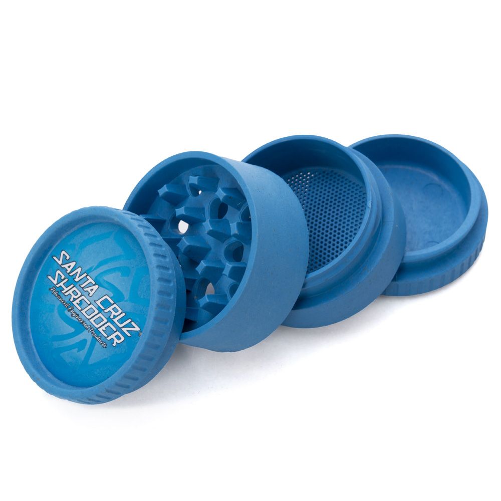 4-teiliger Hanf-Grinder (Blau) – by Santa Cruz Shredder - Grinder
