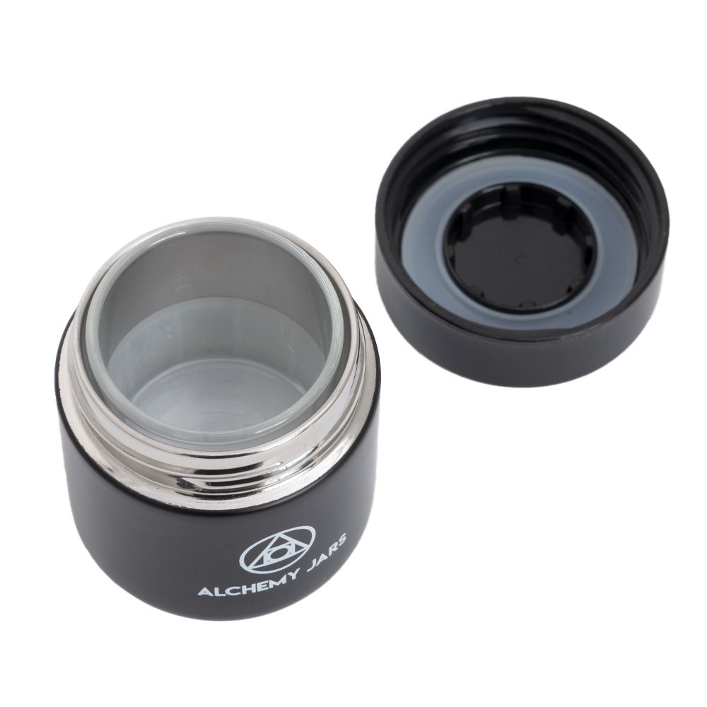 Alchemy Jars – Vakuumisoliertes 50ml Concentrate Jar (schwarz) - jar
